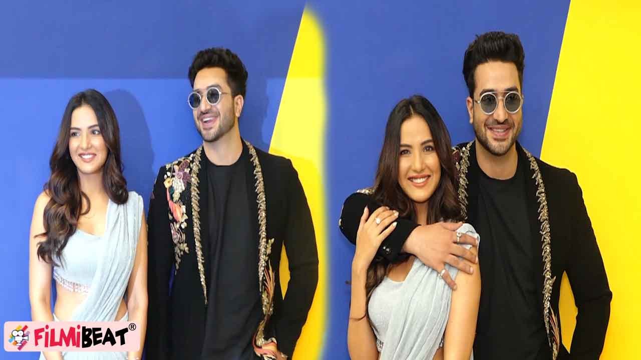 Jasmin Bhasin and Aly Goni promotes their Upcoming Song Sajaunga by Saregama | FilmiBeat *TV