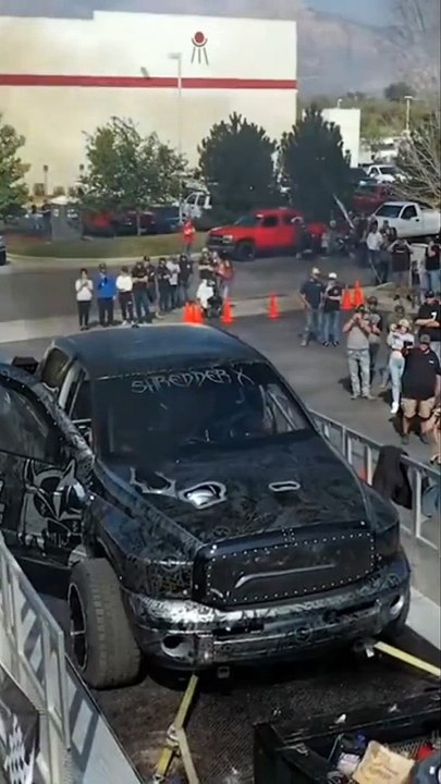 3000 horsepower dodge ram truck explodes during Dino test