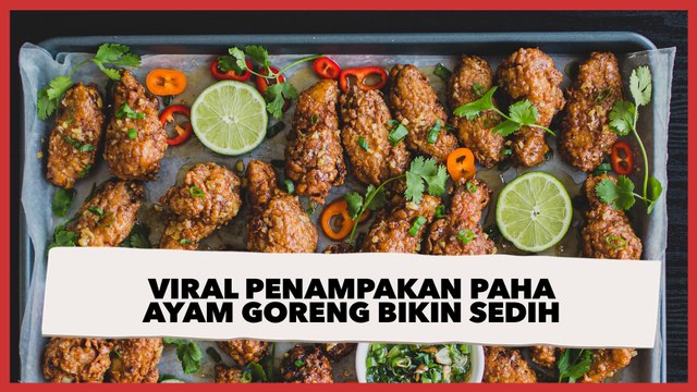 Viral Penampakan Paha Ayam Goreng Bikin Sedih, Kontras dengan Nama Restorannya