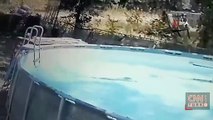 ABD'de havuzda nöbet geçiren kadını oğlu kurtardı