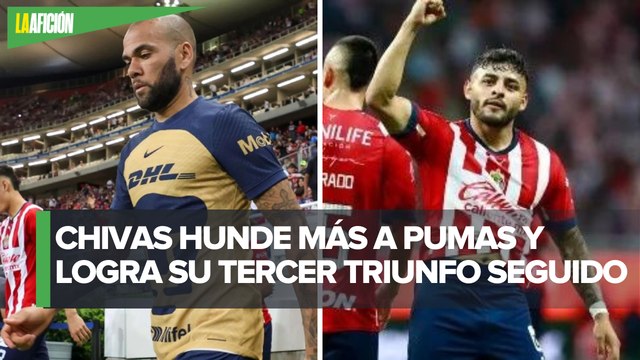 Chivas remonta a Pumas y enracha con tres triunfos consecutivos en Liga MX