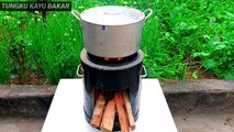 Tungku kayu bakar 54 !! how to make firewood stove