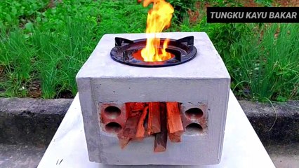 Tungku kayu bakar 57 !! how to make firewood stove
