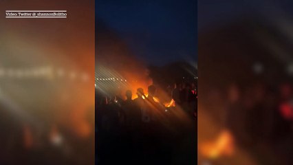 Reading festival goers record widespread fires on last night as many leave the campsite early