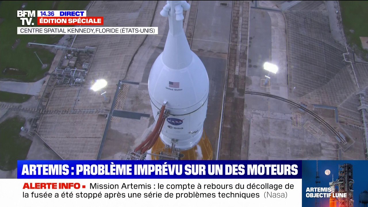 Artemis: "Une fuite au niveau du moteur" empêche le lancement de la fusée