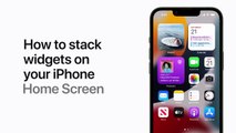 Comment empiler les widgets sur l'écran d'accueil de votre iPhone | Apple Support