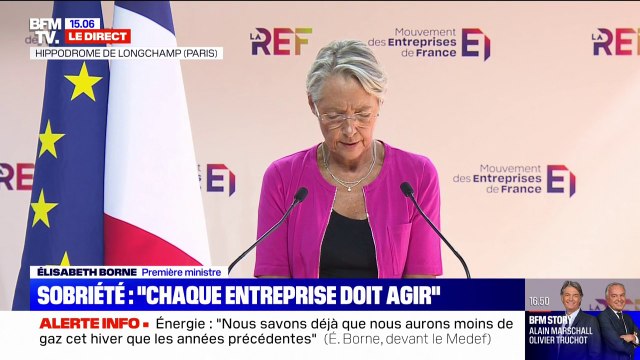 Énergie: Élisabeth Borne invite chaque entreprise à établir en septembre un plan de sobriété