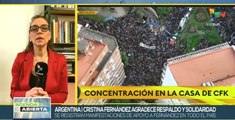 Argentina experimenta arremetida judicial y respaldo social a vicepresidenta
