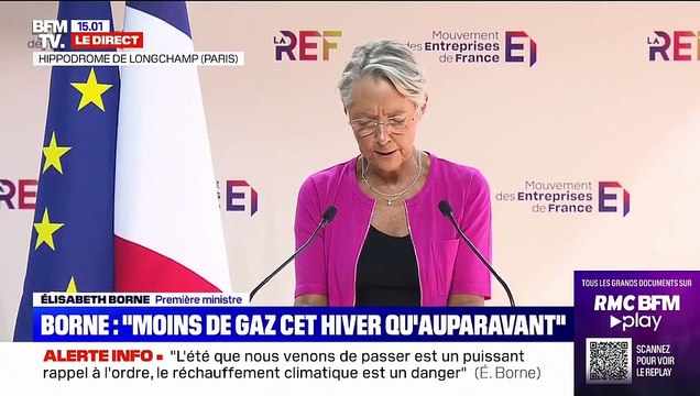 Face aux risques de coupures et de rationnement, Elisabeth Borne invite chaque entreprise à établir son propre plan de sobriété pour permettre des économies d'énergie