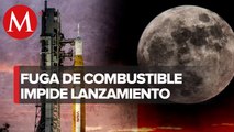 NASA cancela el lanzamiento de cohete lunar por fugas de combustible