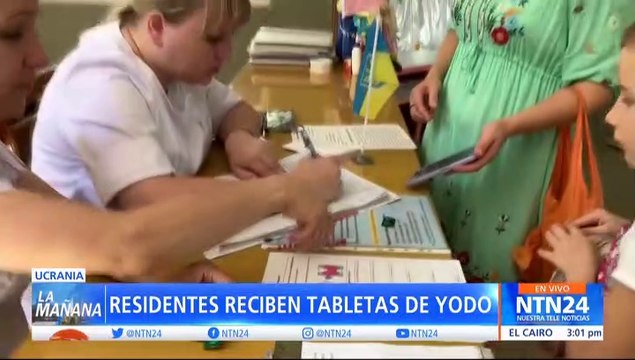 Ucranianos reciben pastillas de yodo ante temor de una catástrofe nuclear en Zaporiyia