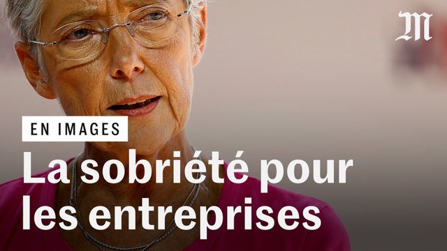 Elisabeth Borne appelle les entreprises à établir leur « plan de sobriété »