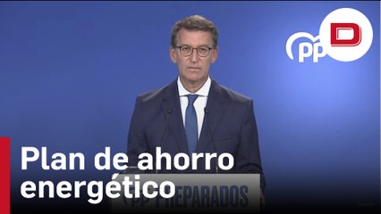 Feijóo propone un plan de ahorro energético que afecte al sector público
