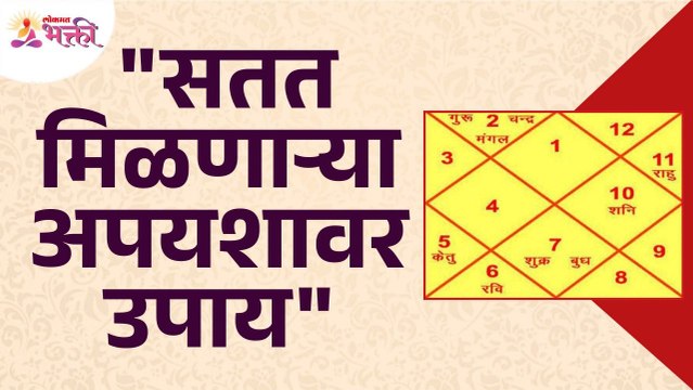 सतत मिळणार्‍या अपयशावर काय आहेत उपाय?Kemadruma Yoga | How To Deal With Failure? Lokmat Bhakti