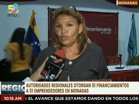 Gobernación y banca pública otorgaron financiamientos a 51 emprendedores del estado Monagas