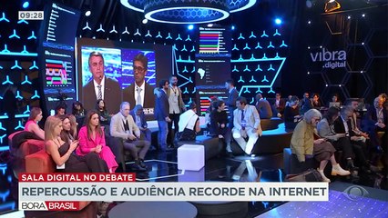 Sala digital durante debate e audiência recorde na internet 29/08/2022 11:40:53