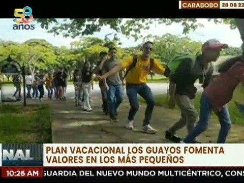 Niños y niñas del Plan Vacacional Los Guayos visitaron el Paseo Monumental Campo de Carabobo