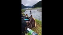 Ces pêcheurs ont été surpris par cet ours !