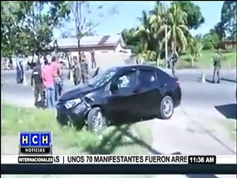 Hombre acribillado dentro de carro en La Ceiba tenía antecedentes por robo