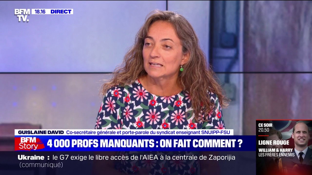 Guislaine David, syndicaliste enseignante, dénonce la tenue de "jobs dating de 30 minutes" pour recruter des enseignants contractuels