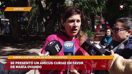Se presentó un Amicus Curiae en favor de María Ovando
