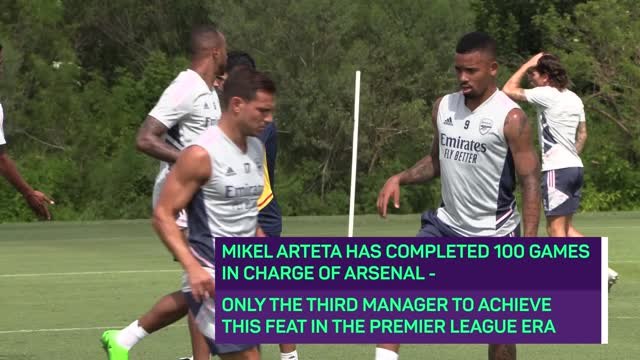 Arteta manages 100 Premier League games