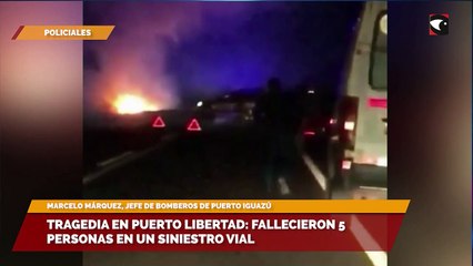 Tragedia en Puerto Libertad fallecieron 5 personas en un siniestro vial