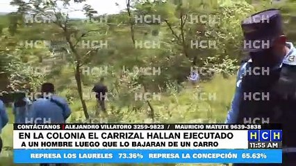¡Terrible! En El Carrizal, hallan ejecutado a joven que había sido bajado de un carro