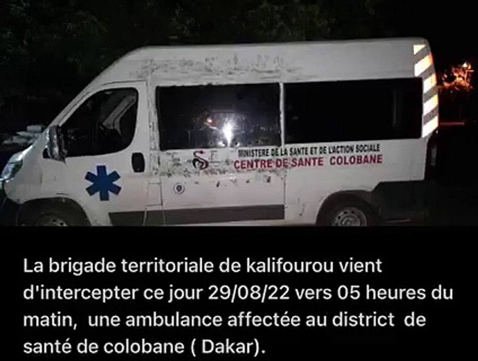 Insolite à Kolda: 125 kg de chanvre indien saisis dans une ambulance