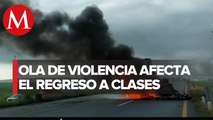 En Zacatecas, suspenden clases presenciales tras bloqueos carreteros y balaceras