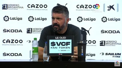 Rueda de prensa de Gatusso tras el Valencia vs. Atlético