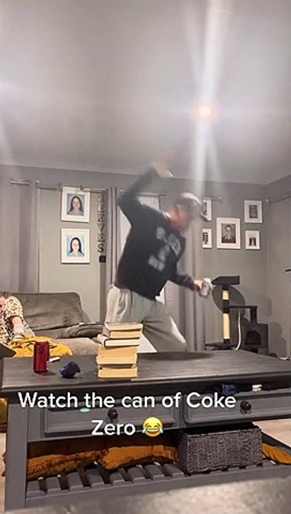 Rugby Fan's Fervor Flips Coke Can