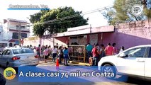 `Una nueva era en la educación'; a clases 73 mil 600 alumnos en Coatzacoalcos