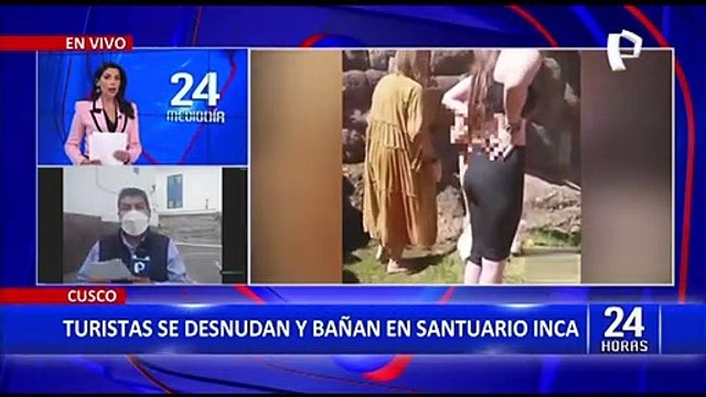 Cusco: turistas fueron captadas bañándose en parque arqueológico de Tipón