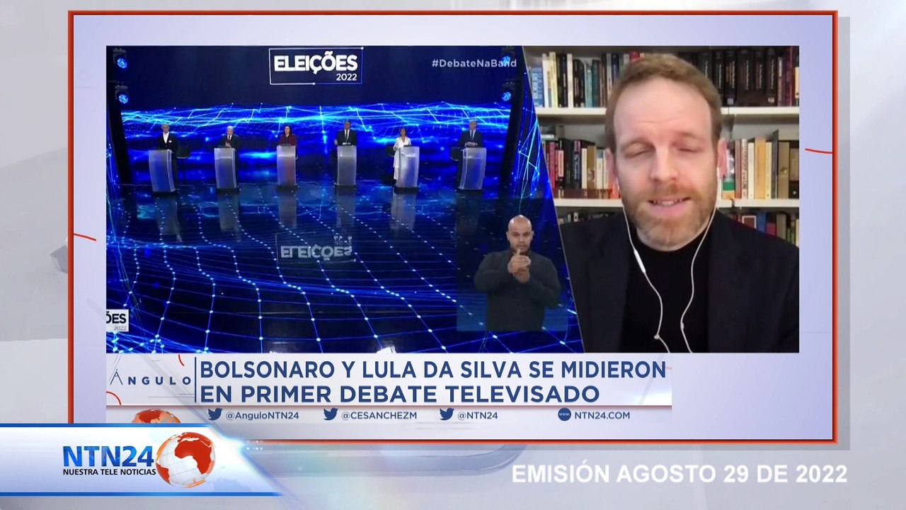 Los dos candidatos a la presidencia de Brasil con mayor intención de voto, Jair Bolsonaro y su Luiz Inácio Lula Da Silva participaron en su primer debate