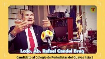 RAFAEL CANDEL PROPONE LEVANTAR LA IMAGEN DEL COLEGIO DE PERIODISTAS DE LA PROVINCIA DEL GUAYAS