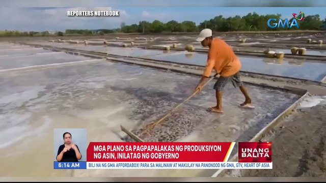 Mga plano sa pagpapalakas ng produksiyon ng asin, inilatag ng gobyerno | UB