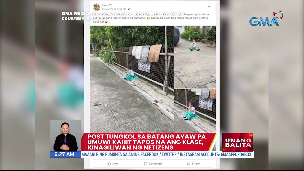 Post tungkol sa batang ayaw pa umuwi kahit tapos na ang klase, kinagiliwan ng netizens | UB