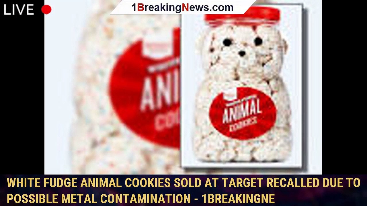 White fudge animal cookies sold at Target recalled due to possible