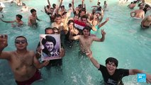 Fuertes manifestaciones en Irak tras retiro del líder Al-Sadr terminan en disturbios
