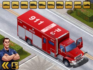 KIDS Emergency Vehicles GAME - POLICE CAR - TRUCK - FIRE RESCUE
