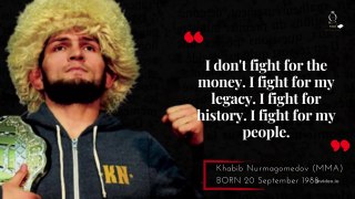 Khabib Nurmagomedov motivational quotes. the first Muslim to win a UFC title.