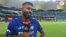 hardik pandya interview after match || IND vs Pak || Asia Cup 2022