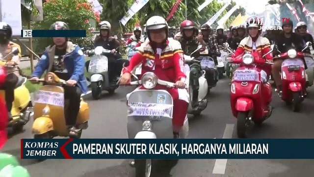 Pameran Motor Skuter Klasik, Harganya Fantastis, Mencapai Miliaran Rupiah