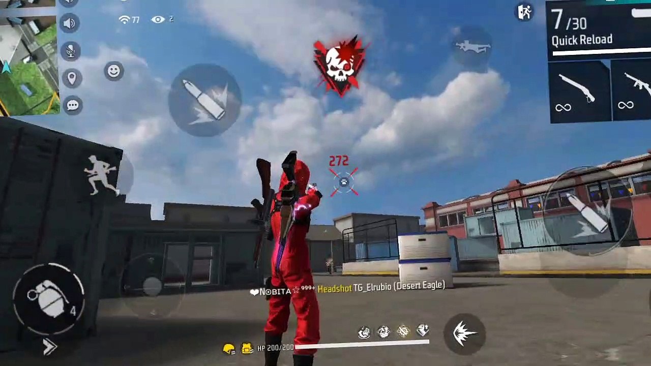 Freefire one tap video status 