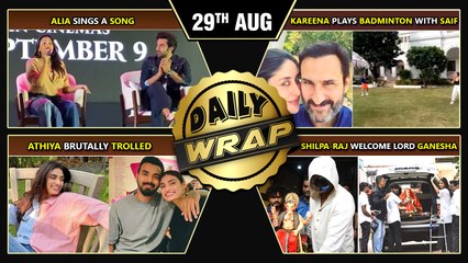 Alia Sings A Song, Ranveer Reached Police Station, Shilpa-Raj Welcome Lord Ganesha | Top 10 news