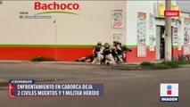 Reporteros captan balacera en Caborca, Sonora