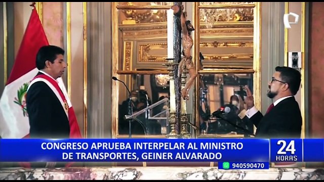 Geiner Alvarado: Congreso interpelará al titular del MTC este 5 de septiembre