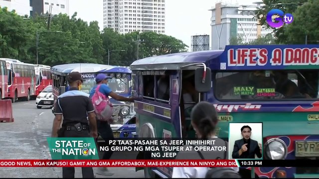 P2 taas-pasahe sa jeep, ihihirit ng grupo ng mga tsuper at operator ng jeep | SONA