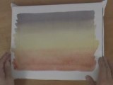 Watercolor Painting Tutorial - Variegated Sky / Wash